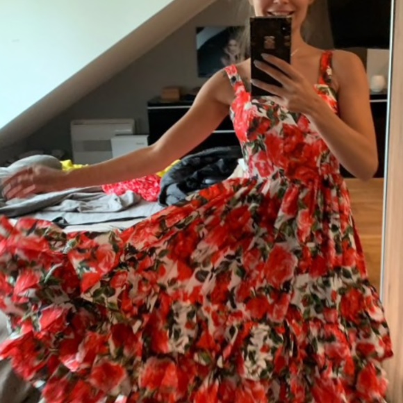 BED OF ROSES DRESS SIZE MED - Picture 6 of 6